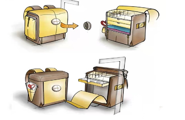 背包手繪產品造型設計-工業(yè)設計